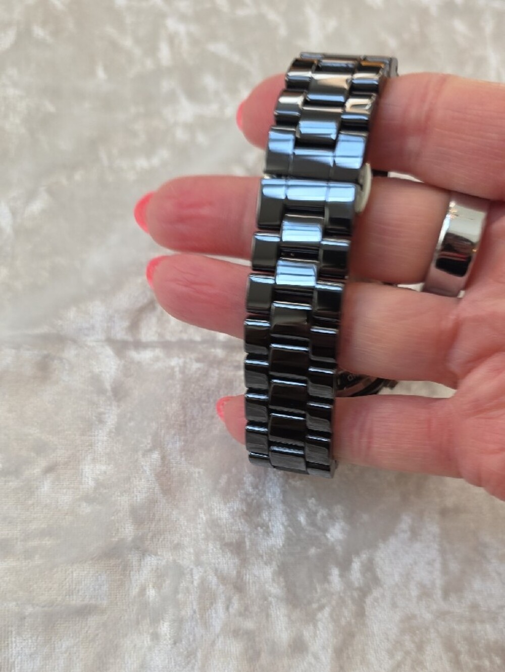 Michael Kors MK5190 Black Crystal-Bezel Chronograph Watch - Picture 5 of 10
